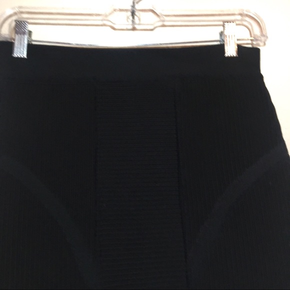 Black Bandage Zip Up Mini Skirt - Picture 3 of 8